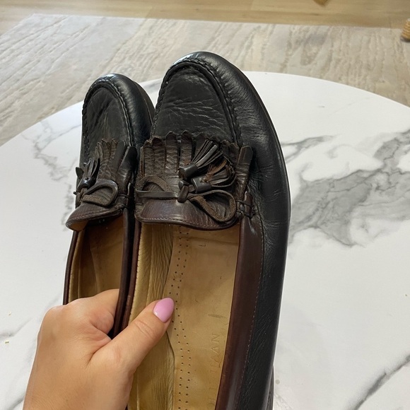 Cole Haan Mens Shoes Black Brown
Country Loafers Tassel Flap Slip On
Size 13 - Picture 10 of 10